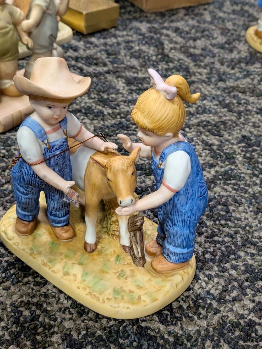 Home Interiors Denim Days Barnyard Baby Figurine 88351